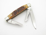 Browning 341 Imai Seki Japan AUS-8A Bone Folding Stockman Pocket Knife