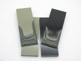 4 Pcs G10 1/4 Black Tan Green Scale Slab Knife Making Handle Material Blank