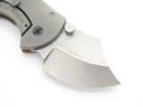 ARS Attack Recue Survive Custom Flip Shank Titanium Framelock Knife 154cm Brown