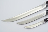 VINTAGE BUCK EMPRESS TRIO ROYALTY 440C CUSTOM KITCHEN KNIFE CHEF CARVER PARING SET