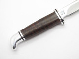 Custom Limited Buck 102 Woodsman Stacked Leather Fixed Blade Hunting Knife