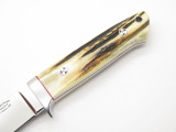 Tom Buckner USA Custom Handmade Stag 154cm Loveless Fixed Blade Hunting Knife