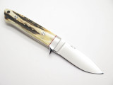 Tom Buckner USA Custom Handmade Stag 154cm Loveless Fixed Blade Hunting Knife