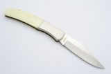 Vintage Kershaw Kai 4200 Seki Japan Karst Bear Scrimshaw Folding Pocket Knife