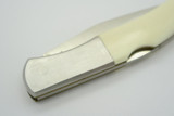 Vintage Kershaw Kai 4200 Seki Japan Cheetah Scrimshaw Lockback Folding Pocket Knife