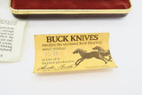 Vtg Buck Script 701 Mustang Limited Aurum Etch Stockman Folding Pocket Knife