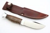 Vtg Buck Cabelas 914 Woodsman Marbles Leather Skinner Fixed Blade Hunting Knife