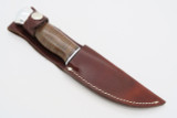 Vtg Buck Cabelas 914 Woodsman Marbles Leather Skinner Fixed Blade Hunting Knife