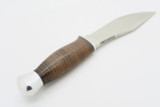 Vtg Buck Cabelas 914 Woodsman Marbles Leather Skinner Fixed Blade Hunting Knife
