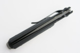 Vtg Foster Warne USA 1911 Folding Linerlock Pocket Knife Black 154cm & Lawks