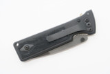 Vtg Foster Warne USA 1911 Folding Linerlock Pocket Knife Black 154cm & Lawks