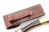 Vtg Browning USA Sportsman 4018F Folding Hunter Lockback Knife & Sheath In Box
