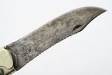 Vtg Old Marbles MSA Co M.S.A. Tri Fold Safety Folding Fish Fishing Hunting Knife