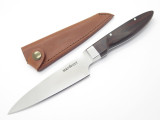 Vtg Seki Cut Sanetsu Santoku Seki Japan Fixed 5" Blade Knife Kitchen Cutlery