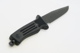 Vtg Gerber USA Patriot Blackie Collins Black Fixed Blade Combat Survival Knife