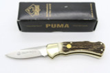 Puma 210745 745 4 Star Stag Solingen Germany Folding Hunter Lockback Knife