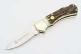 Puma 210745 745 4 Star Stag Solingen Germany Folding Hunter Lockback Knife