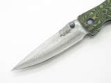 Mcusta Seki Japan Rikyu MC-184D Green Wood VG-10 Damascus Folding Hunter Knife