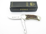 Puma Custom Handmade 210986 Stag Handled Folding Pocket Knife & Saw Germany