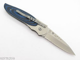 Vtg NOS Columbia River CRKT 8012 Viele Wasp Large Serrated Folding Pocket Knife