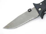 Vtg Columbia River CRKT 6213 Delta P.serrated Folding Hunter Tactical Knife