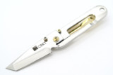 Vtg CRKT Kiss 5500G Gold 2001 Shot Show Tanto Framelock Folding Pocket Knife