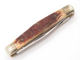 Vtg Browning 342 Imai Seki Japan 3.3" Bone AUS-8A Folding Stockman Pocket Knife