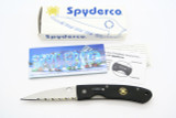 Vtg Spyderco USA C25GS Centofante Numbered ATS-34 Serrated Folding Pocket Knife