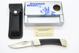 Vtg 1982-85 Crosman Blades USA 956A Folding Hunter Lockback Knife & Sheath Box