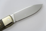 Vtg Smith and Wesson USA 109W Wood Handle Folding Hunter Lockback Pocket Knife
