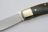 Vtg Smith and Wesson USA 109W Wood Handle Folding Hunter Lockback Pocket Knife