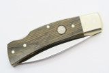 Vtg Smith and Wesson USA 109W Wood Handle Folding Hunter Lockback Pocket Knife