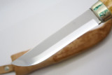 Vtg Custom J. Marttiini Finland Puukko Fixed Blade Hunting Knife & Sheath