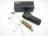 Custom Shop Buck 317 110 Trailblazer Folding Hunter Hunting Knife Ironwood