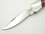 LEROY REMER RRR BUCK 500 DUKE FOLDING LOCKBACK KNIFE CUSTOM RAM HORN HANDLE