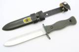Vtg Bw Bundesrepublik Bund German Rostfrei Od Green Fixed Blade Combat Knife
