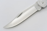 Vtg Buck USA 111 110 Classic Aluminum Engraved Folding Hunter Lockback Knife