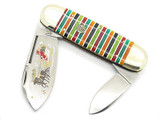 1996 Bulldog Brand Christmas Santa Sleigh Elephant Toenail Sunfish Knife