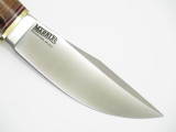 MARBLES GLADSTONE MI USA WOODCRAFT STACKED LEATHER FIXED BLADE HUNTING KNIFE NEW