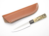 Custom Idaho USA Russell Green River Works Stag Mountain Man Hunting Knife