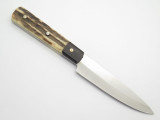 Custom Idaho USA Russell Green River Works Stag Mountain Man Hunting Knife
