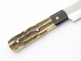 Custom Idaho USA Russell Green River Works Stag Mountain Man Hunting Knife