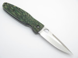 Mcusta Seki Japan Rikyu MC-184 Green Wood VG-10 Folder Folding Hunter Knife