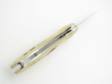 Mcusta Seki Japan Gunshin MC-185 White Micarta VG-10 Folding Hunter Knife
