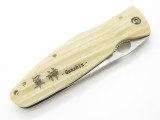 Mcusta Seki Japan Gunshin MC-185 White Micarta VG-10 Folding Hunter Knife