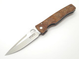 Mcusta Seki Japan Tactility Elite MC-124 Quince Burl VG-10 Folding Pocket Knife
