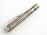 Mcusta Seki Japan Tactility Elite MC-124 Quince Burl VG-10 Folding Pocket Knife