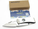 Mcusta Seki Japan Kamon MC-82 Kikyo Crest AUS-8 Folding Money Clip Pocket Knife