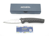 Mcusta Seki Japan MC161D Black Japanese Bushi Sword VG-10 Damascus Folding Knife