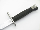 VINTAGE WENGER SWISS ARMY SURPLUS BAYONET KNIFE & SCABBARD & c. 1960s FROG